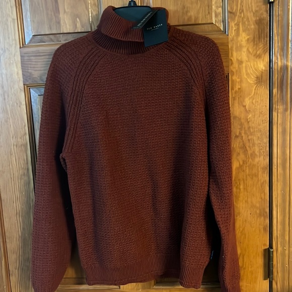 New Ted Bakee Roll Neck Jumper Sweater 4 L $175 NWT